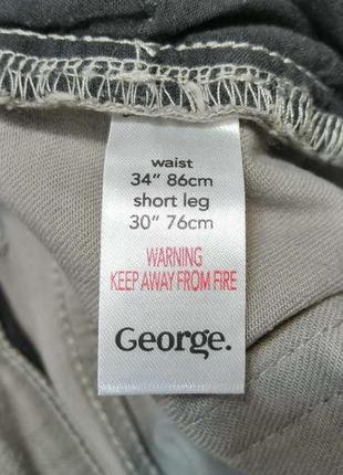 Брюки Боді george casual, w34" l30", в поясе 46-48 см, новые!5 фото