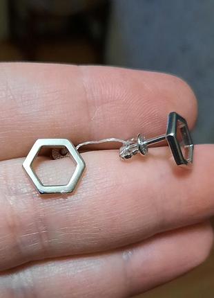 Серьги серебро