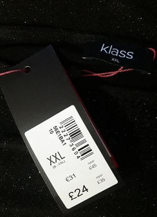 Klass р.xxl новая нарядная  блестящая блуза  люрекс  стразы4 фото