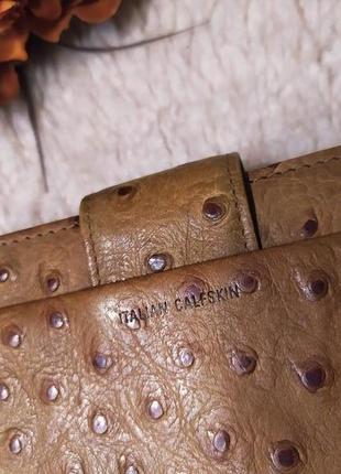 Ексклюзив кошельок-книжка (гаманець) з натуральної шкіри страуса  mundi (італія!)  новий3 фото