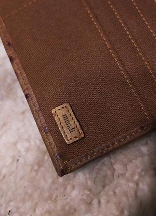 Ексклюзив кошельок-книжка (гаманець) з натуральної шкіри страуса  mundi (італія!)  новий6 фото