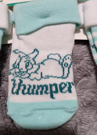 Бавовняні шкарпетки з кроликами disney комплект для малюка 0-3 місяці lupilu, німеччина5 фото