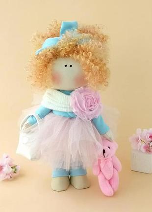 Лялька тільда. лялька ручної роботи. лялька рыжуля.