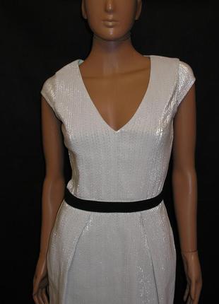 Платье серебристого цвета бренд люкс  atos lombardini1 фото