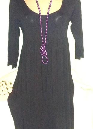 Віскозне трикотажне плаття,44-46разм.,h&m,пог-45см