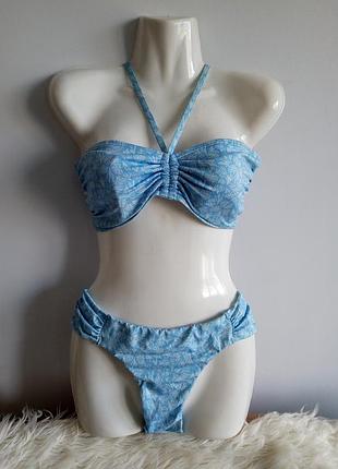 Купальник раздельный, голубой, от next, р. 16/xxl