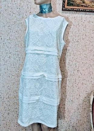 Кружевное платье 54 размер