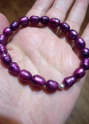 Браслет из натурального жемчуга барокко