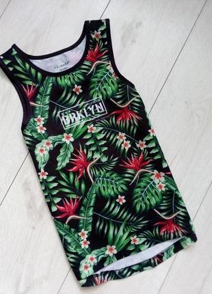 Майка тропический принт