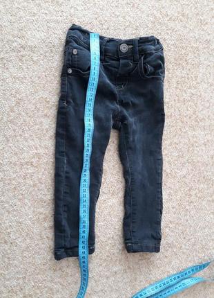 Фирменные джинсы на трикотаж 9-12мес