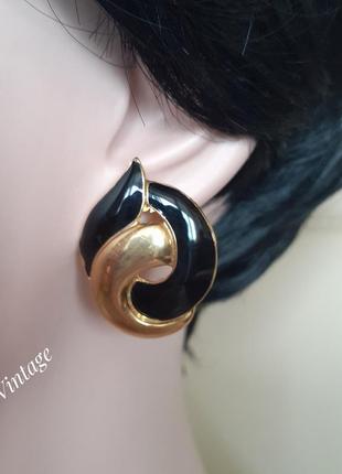 Серьги-гвоздики винтаж, сша