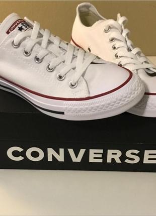 Кеди converse all star low optical white (m7652)