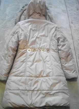 Детское зимнее пальто. рост 135 см.2 фото