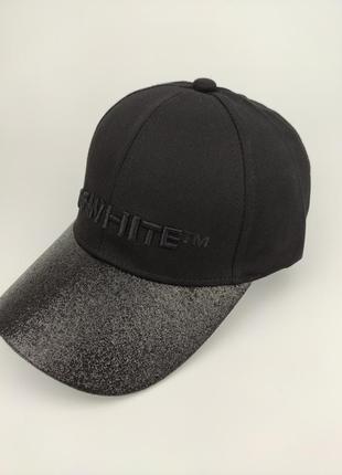 Кепка "glitter". блестящая кепка в черном цвете
