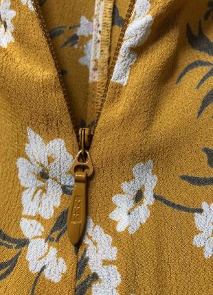 Літні яскраві гірчичні шорти з високою талією завищеною квітковий принт бохо4 фото