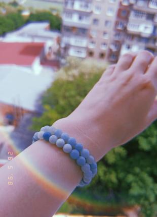Браслет из натурального камня, амазонит
