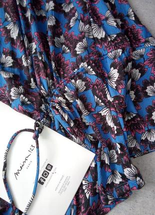 Zara ассиметричное платье цветочный принт9 фото
