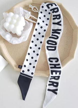 Твилли лента в горошек mood cherry