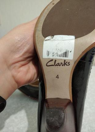 Лаковые открытые туфли clarks 37р.6 фото