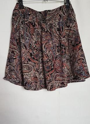 Юбка  принт пейсли из вискозы