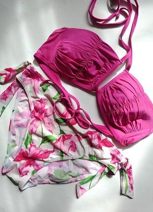 70в-з/75а-в/80а барвистий купальник бандо чашка а,5-в, будь обьем5 фото