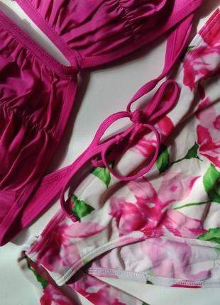 70в-з/75а-в/80а барвистий купальник бандо чашка а,5-в, будь обьем3 фото