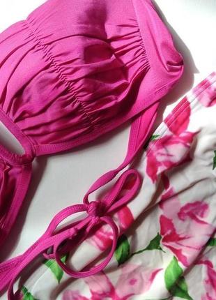 70в-з/75а-в/80а барвистий купальник бандо чашка а,5-в, будь обьем2 фото