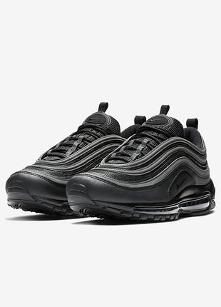 Кроссовки мужские черные найк кросівкі чоловічі nike air max  97 triple black