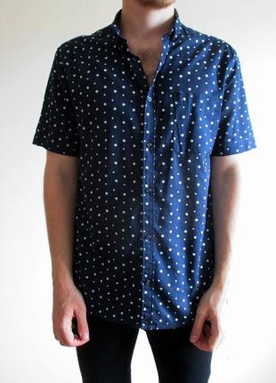 Шведка/рубашка h&m - polka dot short sleeve shirt