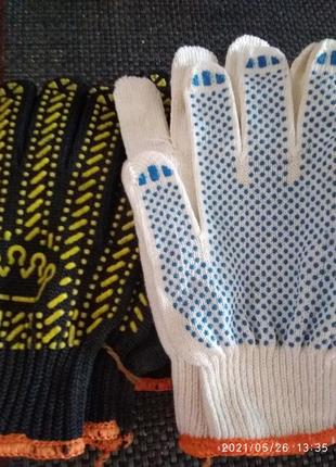 Робочі рукавички,нові.3 фото