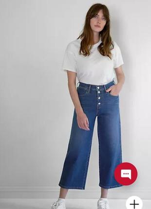 Продам новые оригинальные джинсы кюлоты levi's (32)1 фото