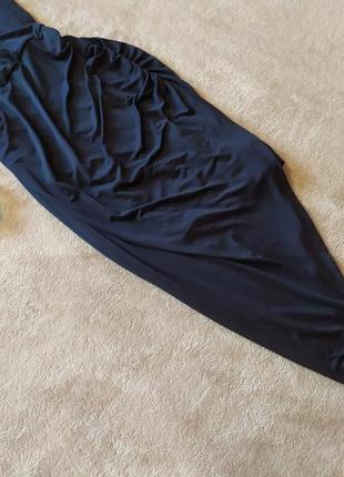 Шикарное сексуальное асимметричное платье шлейки подчеркивающие грудь5 фото