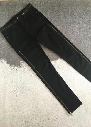 Джинси з блискавками h&m 38 розмір (05984237)