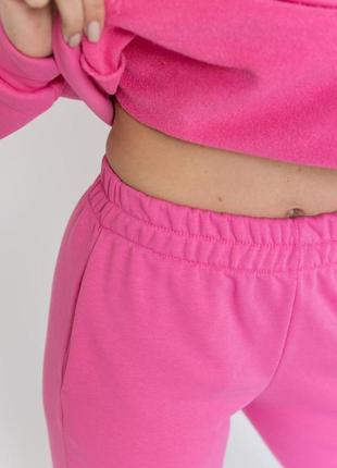 Яскраво рожевий, малиновий спортивний комтюм худі і штани4 фото