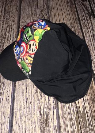 Непромокаемая кепка marvel для мальчика 5-6 лет. 54-55 см2 фото