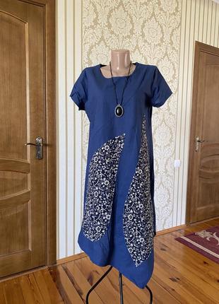 Гарнюще стильне бавовняне італійське сукню з кишенями 👗