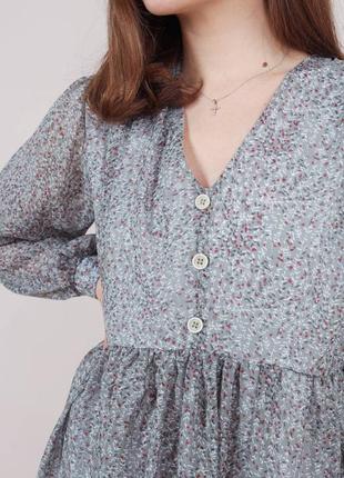 Платье с цветочным принтом 2