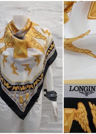 Longines golden wing оригинальный шёлковый платок