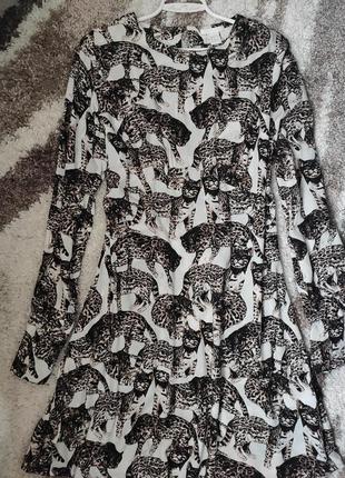 Сукня з принтом коти4 фото