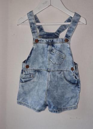 Джинсовый комбинезон шортами next 2/3года