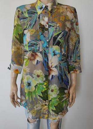 Рубашка шелковая  bettybarclay 42 м-l