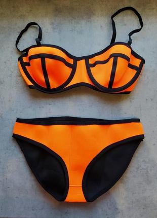 Купальник балконет яркий