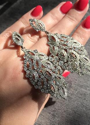 Вечірні великі сережки