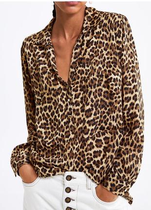 🔥 распродажа рубашка блуза леопард