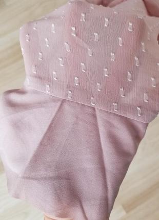 Шифонова максі сукні з воланами пудровоое ошатне h&m плаття ярусну6 фото