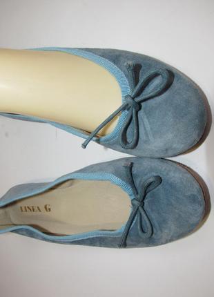 Linea g замшевые туфли балетки италия l193 фото