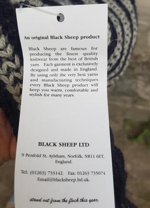 Новый шерстяной шарф black sheep англия2 фото