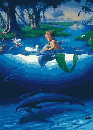 Картина за номерами дельфіни 6