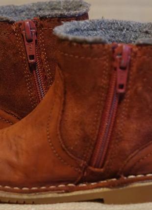 Об'єднані шкіряні чоботи теракотового кольору clarks англія 21 р.5 фото