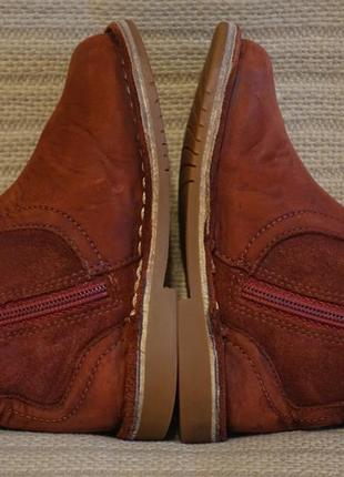 Об'єднані шкіряні чоботи теракотового кольору clarks англія 21 р.6 фото